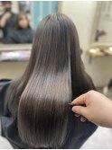【ダブルカラー】くすみベージュカラー(ブリーチあり)担当木曽