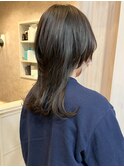 福山市美容室Caary 人気 夏ヘアロングウルフスタイル
