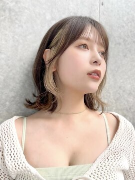 トイロ 渋谷(Toiro) 20代30代40代◎インナーカラー×外ハネボブ