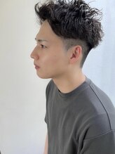 トップヘアー スパアンドリラクゼーション 安城(spa&relaxation) ナチュラルツイストパーマ/アッシュブラック