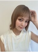 ぷつっとボブ×ミルクティーベージュ☆