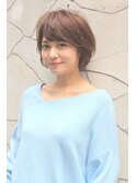 似合わせカットが全て大人女性の品格アップなショートボブ♪丸型