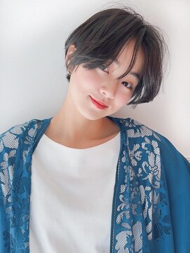 アグ ヘアー ランド 盛岡上田店(Agu hair land) 《Agu hair》ふんわりカール×センター分けショート