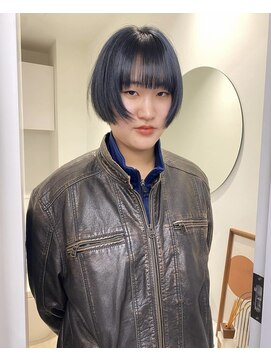 ムード 立川(MHOOD) デザインカラーno.1ボブレイヤーブリーチ