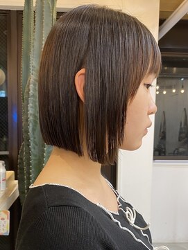 ロンドアジュール 横浜(Lond azur) 「こけし」にならない為に毛量調節と質感が重要！横浜「ボブ」