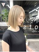 西区新町美容室★roots★白髪ぼかし★ミルクティーベージュ