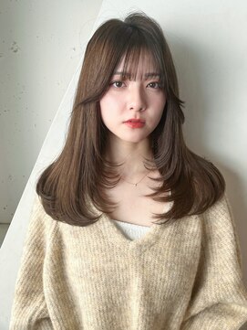 アルバム 新宿(ALBUM SHINJUKU) 前髪グレーベージュニュアンスカラーレイヤーロング_9767