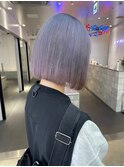 ボブ/アッシュベージュカラー/ブリーチ/ダブルカラー/下北沢