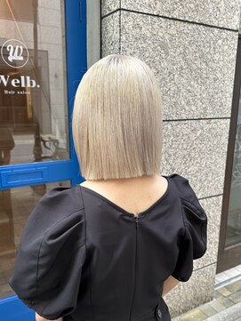 ウェルブ(Welb.) ホワイトベージュ×ボブ