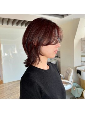 レイバイキングダム(Ley by KINGDOM) ウルフカット/長めバング/くびれヘア/横浜