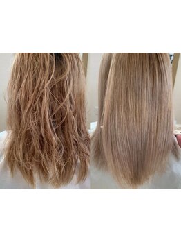 原料からこだわった[Radiant]自社開発の製品を使用し、髪質改善メニューを多数ご用意しております☆