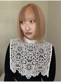 オレンジ×ブラウンのデザインカラー(ブリーチ2回～)