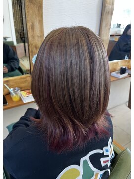 スパリブール(Spalibur) ベージュ×ボルドー