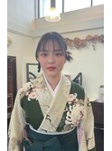 うなじスッキリアップヘア！結婚式 二次会 花嫁 ドレス 着物