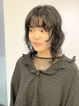 ハル 南平岸(HARU) ミディアムウルフパーマ