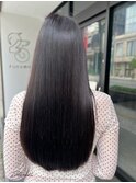 《姫路　Jillankh》オリーブアッシュ　髪質改善カラー　ロング