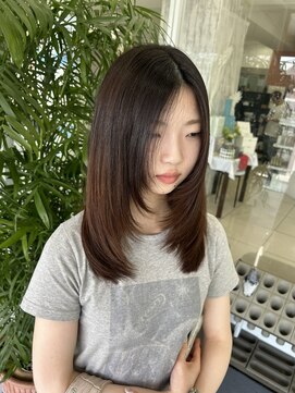 ハピネス 西大寺店(Happiness) ハイレイヤー 顔まわりレイヤー レイヤーカット