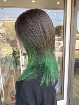 リードヘアーバイバンプ(Lead Hair by vamp) #インナーカラー#グリーン