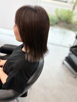 ガルボヘアー 桟橋店(garbo hair)&nbsp;ハイライト グレーカラー くすみカラー オレンジ抹消