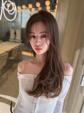 シーシンジュク 新宿南口(Sea shinjuku) オリーブグレー×小顔[ココアベージュ/黒髪/くらげヘアー]