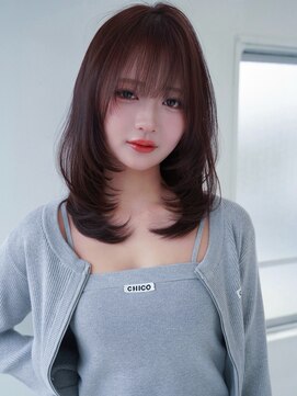 アンジェリカ 立町店(ANGELICA) ANGELICA うる艶 レイヤーカット カシスブラウン