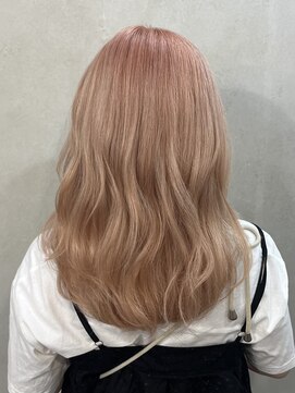 イル(iLu.) コーラルルーツカラーオレンジベージュレイヤーカット