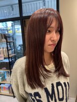 リールヘアー 大野城店(rire hair)&nbsp;ボルドーカラー/レイヤースタイル