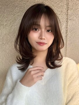 顔まわり顔周り前髪カットミディアムレイヤーロングレイヤー