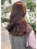 オーセンヘア(AUTHEN.HAIR)&nbsp;（mutsumi.）インナーカラー＊モーブピンク