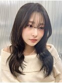 ハッシュカット　× &nbsp;&nbsp;透け感グレージュ