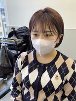 ゴウトゥデイシェアサロン 町田店(GO TODAY SHAiRE SALON)&nbsp;レイヤーボブ×ピンクブラウン