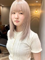 イギー(igggy)&nbsp;ミルクティーカラー☆セミロングレイヤー