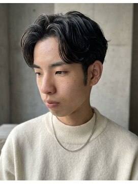 オールデイハローズ(ALL DAY HELLO'S) メンズセンターパート×フェザービジネスショート♯99京都河原町