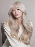 透明感ハイトーン ダブルカラー×艶ロング ブリーチ
