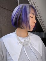 イエナ 渋谷(IENA)&nbsp;ダークブルークラゲヘアケアブリーチカラーヘーゼルベージュ