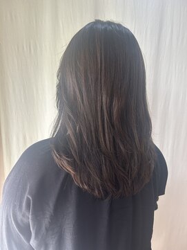 ココカラヘアー ニコ(cococara hair nico) ミディアムレイヤー/フェイスレイヤー/オリーブベージュ