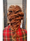 ダウンスタイル　ヘアアレンジ