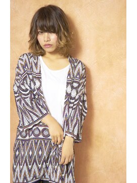 ユニーク(UniQ) 【UniQ・小笹】グラデーション×エスニック