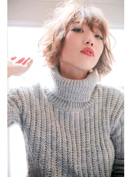 ヘアーアンドアトリエ マール(Hair&Atelier Marl) 【Marl】グレージュカラーのショートボブスタイル