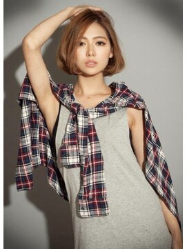 ユアーズ ヘアー 新宿EAST(youres hair) シンプルな王道ワンレンボブ グランジュ前下がりボブ