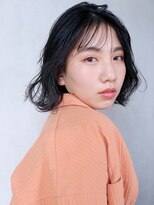 アルバム 渋谷パルコ(ALBUM) ニュアンスボブ_耳かけウェーブパーマフォギーベージュ_47389