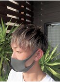ショートマッシュxホワイトメッシュ
