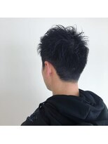 ノノリリ(NONORIRI) ビジネスカジュアル黒髪暗髪フロントかき上げメンズショート