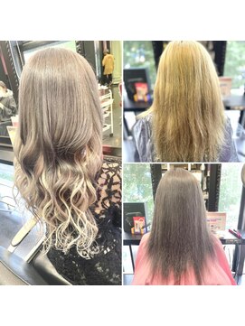 アンリップ ジー(salon unripＧ) h.i グレーベージュ　グラデーション