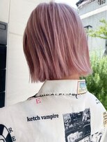 サロンドミルク 原宿(salon de MiLK)&nbsp;ボブ×クリアピンク【髪質改善/ブリーチ/学割U24/原宿】