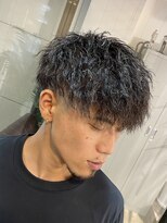 40代メンズ東京バーバー日本橋床屋大人なツイストパーマスタイル