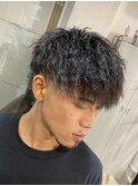 40代メンズ東京バーバー日本橋床屋大人なツイストパーマスタイル