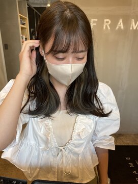 フレーム なんば店(FRAME) ▽ベージュ系インナーカラー