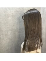 ルクールヘアアンドビューティー 燕三条店 putsuっとカット 透明感オリーブグレージュカラー◎20代30代