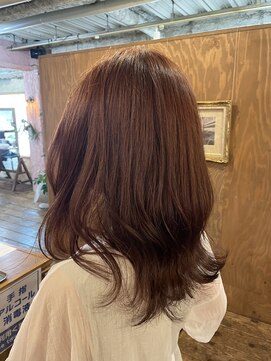 ロッソバイアルター 鎌取(ROSSO by aL-ter) 【グレージュカラー/ハイライトカラー/斜めバング】千葉香奈